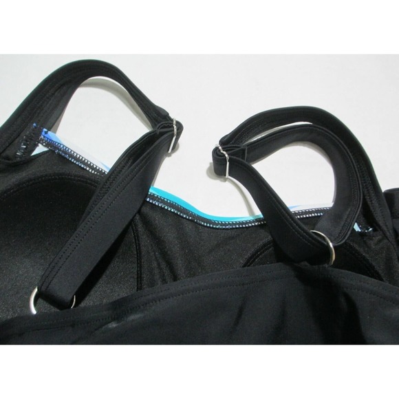 NWT $92 St Johns Bay Secretly Slender 2 Pc Swim Suit Skirted Size 8 - Picture 7 of 11